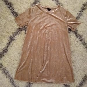 Crushed velvet dress